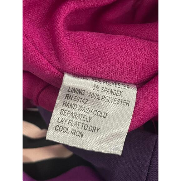 Muse Women's Sheath Dress Colorful Size 6 Knee Length Sleeveless Office Business - Picture 9 of 9